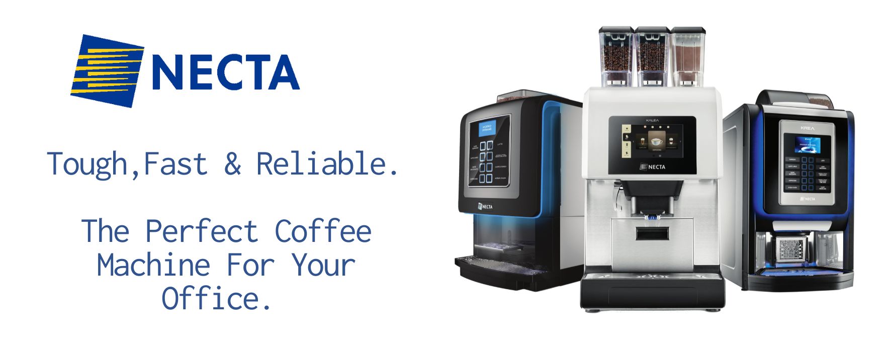 Necta Coffee Machines are perfect for the large office that needs lots of coffee