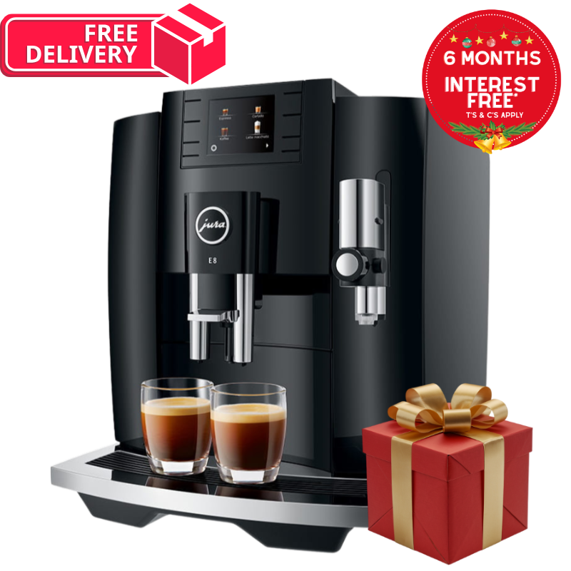 Jura E8 Christmas Bundle – includes a Gift  + Free Shipping