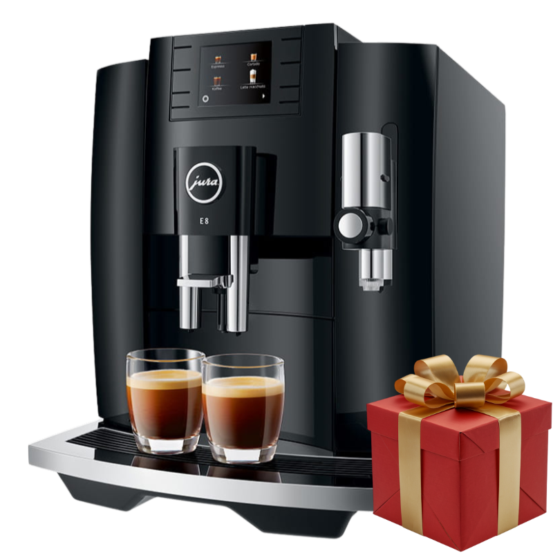 Jura E8 Christmas Bundle – includes $100 Gift Box + Free Shipping