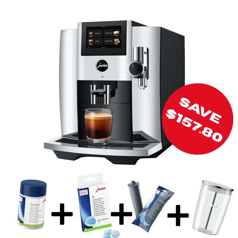 Jura S8 Coffee Machine + Premium Starter Bundle